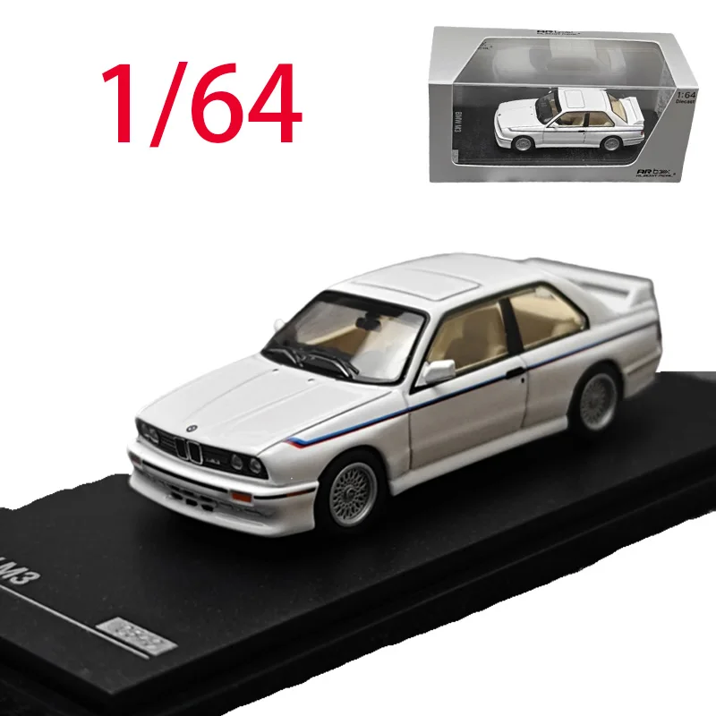 

AR BOX, литой под давлением масштаб 1/64, модель автомобиля из сплава BMW M3 E30, игровые транспортные средства, игрушки для мальчиков, оригинальная коллекция коробок