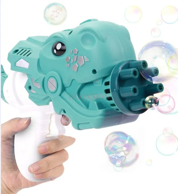 Pistolet à bulles dinosaure pour enfants, machine à bulles, cadeau jouet pour garçons et filles, nouveau