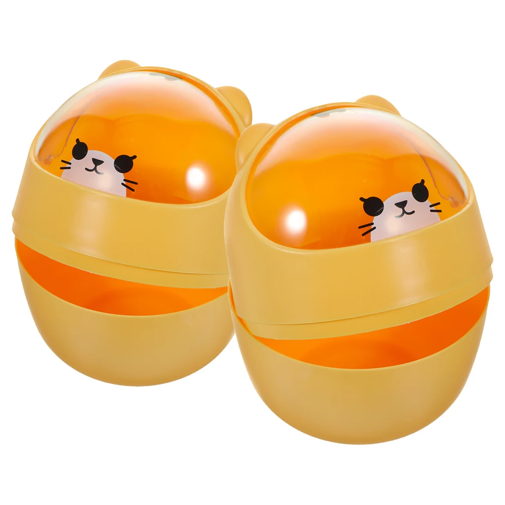 

2pcs Desktop Trash Can Mini Foldable Garbage Bin Space Saving Plastic Countertop Waste Basket For Kitchen Bedroom Bathroom