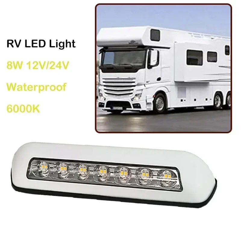 

12V/24V RV LED Awning Porch Light Waterproof Motorhome Caravan Interior Wall Lamps Light Bar RV Van Camper Trailer RV Accessorie