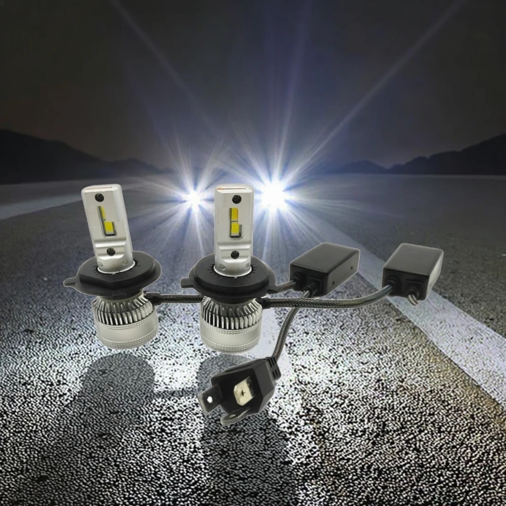 

H4 S130 10000LM 130W Tricolor Bulb High Brightest Led Headlight 6500K 4300K 3000K H4 Three Color Bulb130W/SET Led Bulb
