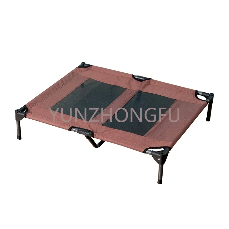 Outdoor Camping Durable Strong Raised Sunshade Pet Bed Pet Cot Elevated Dog Bed with Canopy