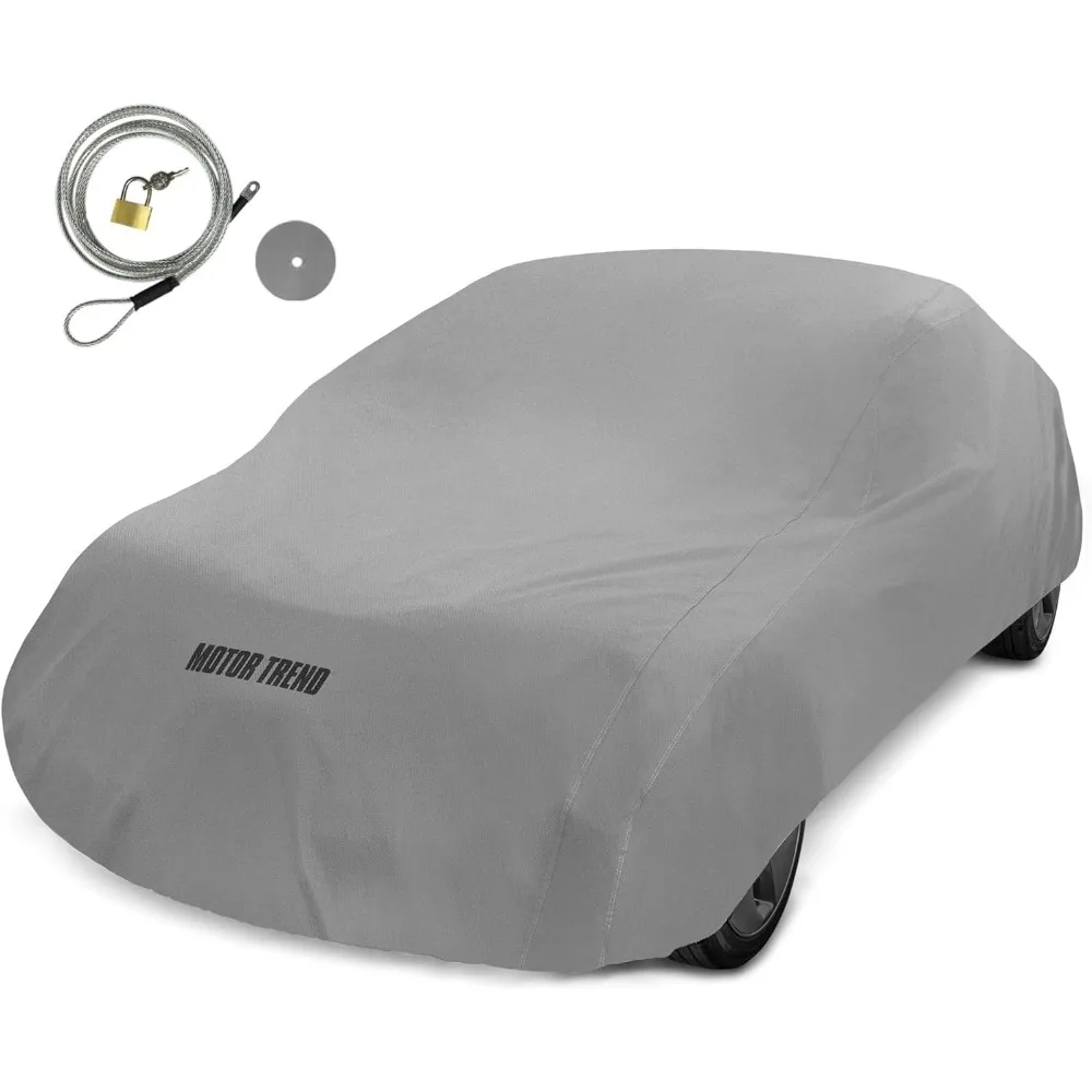

Breathable Lightweight Car Cover, Water-Resistant Scratch-Resistant Universal Fit for Cars SUVs Trucks Vans All-Weather