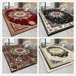 Luxury Red Large Area Rugs Persian Carpet Home Living Room Bedroom Decor Floor Mat Lounge Sofa Coffee Table Rug Hotel Doormats