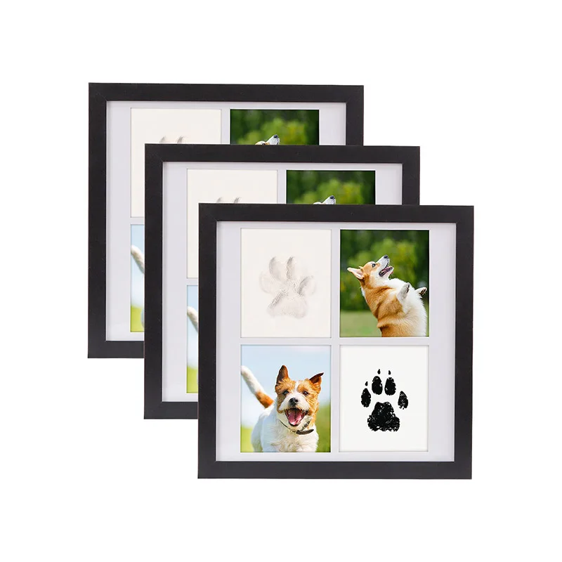 

11-дюймовая рамка на память для собак и кошек, безопасная, нетоксичная, без беспорядка, набор для следов «сделай сам», мемориал для домашних животных, персонализированные подарки для любителей домашних животных