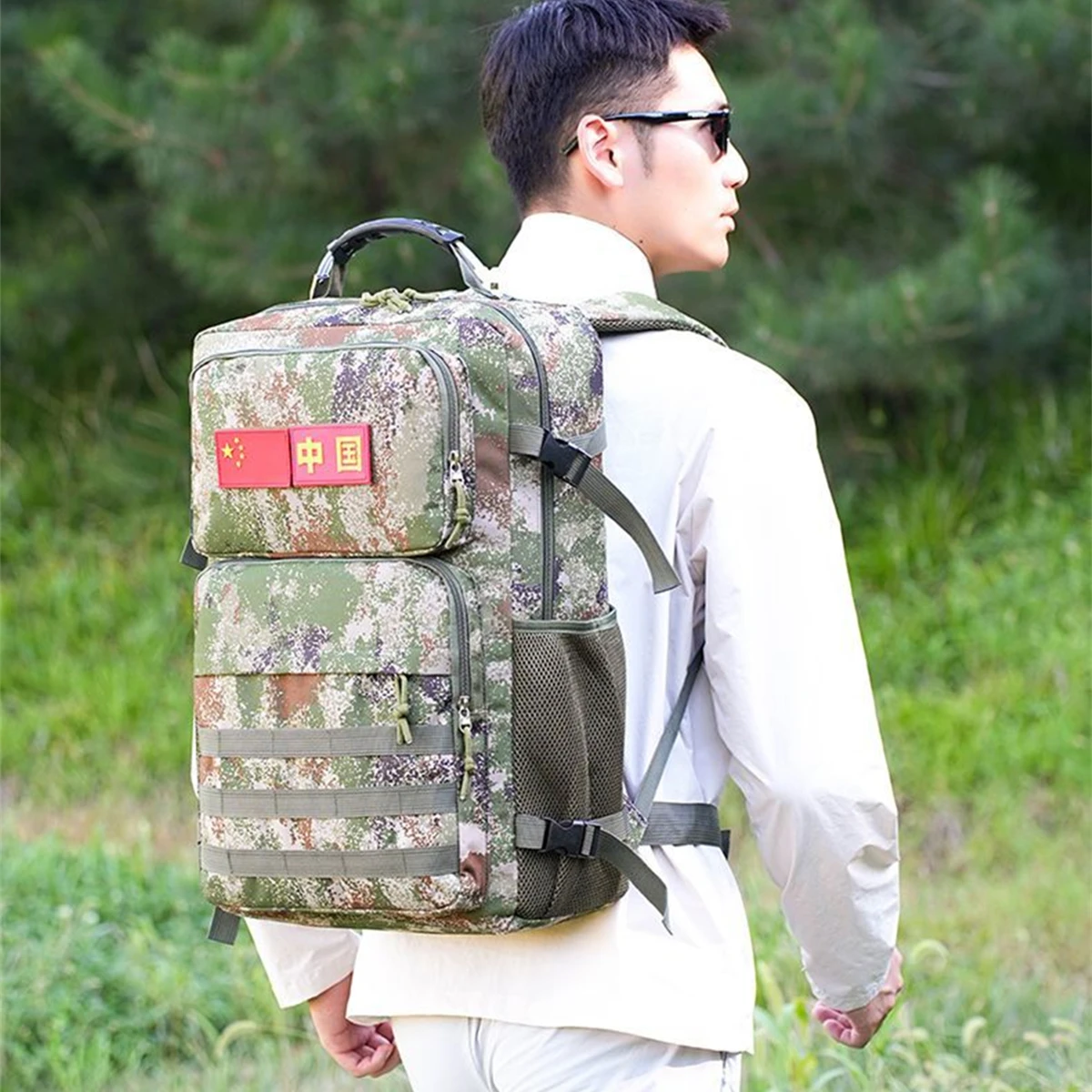 

Рюкзак для рыбалки, тактическая сумка для снастей с держателями для удочек, для хранения рыболовного снаряжения, многофункциональная сумка для кемпинга и пешего туризма на открытом воздухе