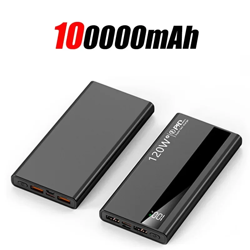 120W supersnelle oplaad-powerbank 200000 mAh draagbare powerbank met ultragrote capaciteit en digitaal LED-display voor Samsung Xiaomi