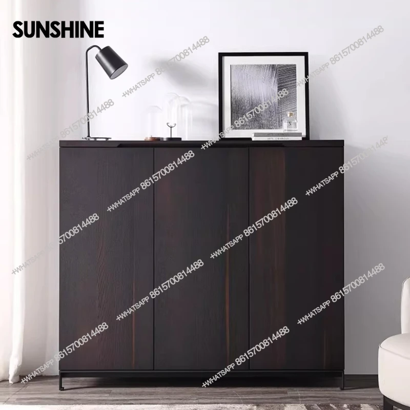 

Italian minimalist locker, home living room storage, integrated wall cabinet