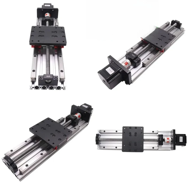Nema Motor Super Discount Motor NEMA 23 Length 300 mm Double Guide Ball Screw Linear Module HPV6 CNC Kit Complete