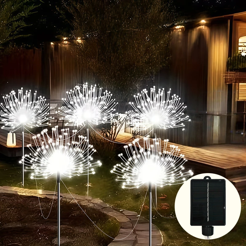 6er-Pack Solar-Gartenleuchten für den Außenbereich, LED-Gartenleuchten, 8 Beleuchtungsmodi, Hoflampe, IP65, Solar-Landschaftsleuchte