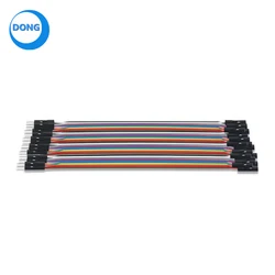 Cable de puente macho a hembra DuPont (macho-hembra M-F) para placa de pruebas DIY Arduino Raspberry Pi múltiple, 20cm, 40 pines