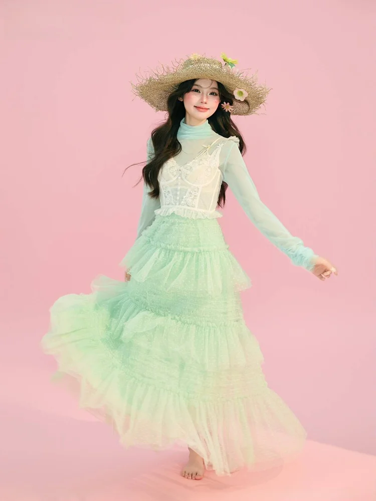 

Spring 2026 New Style Korean Country Girl Photography Fashion Art Photo Clothing Women's Ethnic Stage Costume