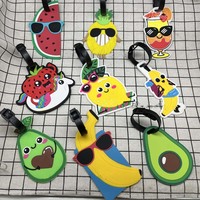 Sunglasses Fruits Travel Accessories Cool Luggage Tag Silica Gel Suitcase ID Address Holder Baggage Boarding Tags Portable Label