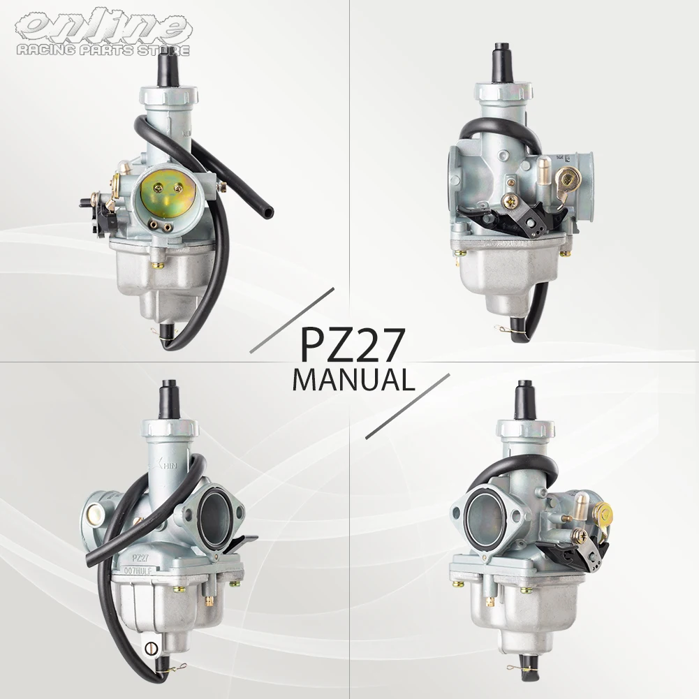 PZ27 Carburetor 27mm Carburador For CG125 CG150 CG200 TR250 175CC 200cc 250c  TXM155 ATC200X AKT150 ATV Quad Go Kart Dirt Bike