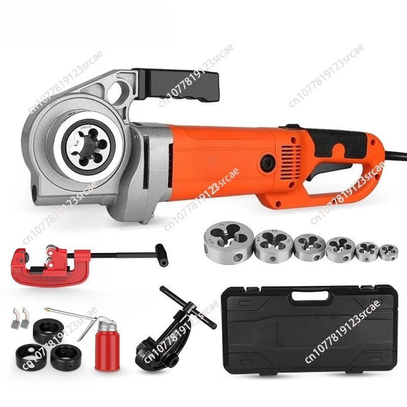 

Electric handheld thread rolling machine for round steel, fully automatic threader for iron and galvanized steel pipes