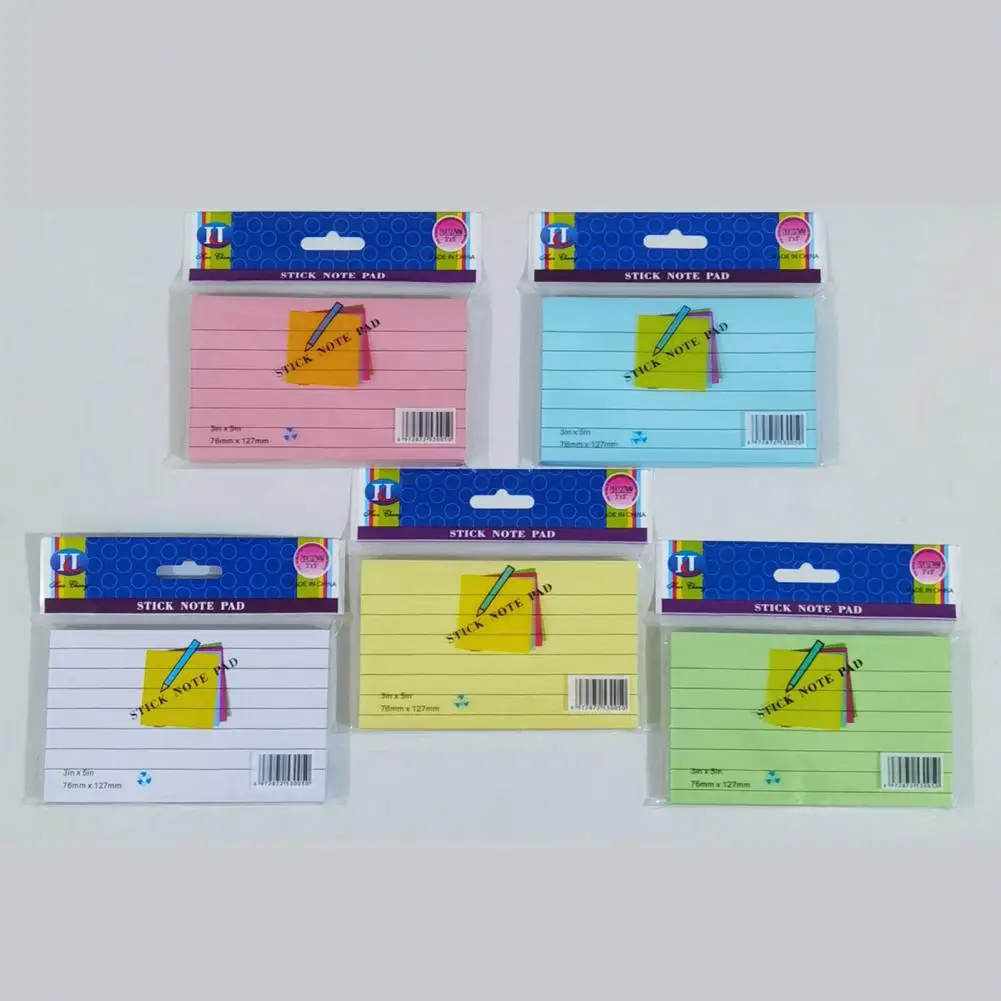 Cartões de índice de cores com grande aderência Escrita suave, cor sólida, material escolar, escritório, 400 folhas