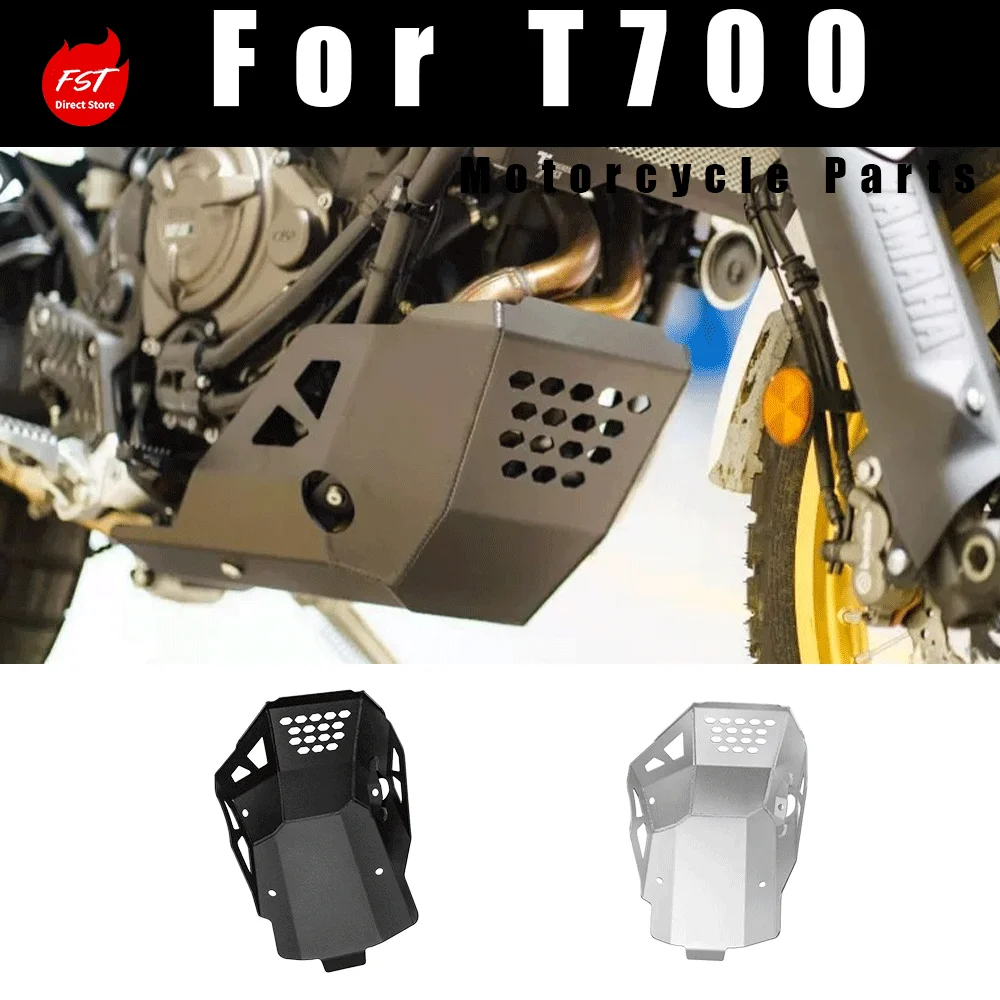 For  Tenere 700 Magnesium Aluminum Alloy Engine Skid Plate Chassis Guard