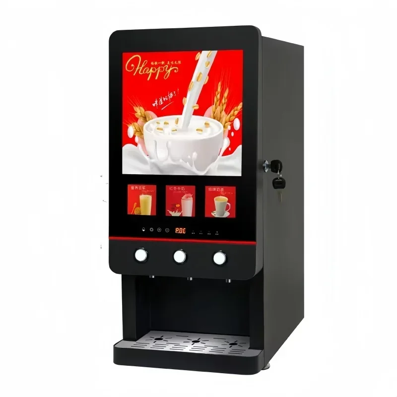 

Electric 110V 220V Beverage Drink Dispensers Instant Coffee MachineHot Sale Commercial Coffee Vending Machine LED Light Box