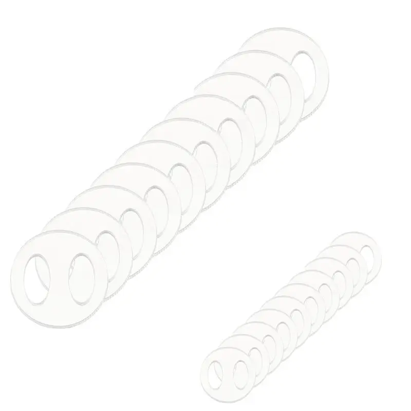 

TFORU-40PCS Acrylic Hollow Pom Pom Removable Button, Flat Round, Hat Pom Pom Holder, Knitted Hat Making Fastener Tool, Durable