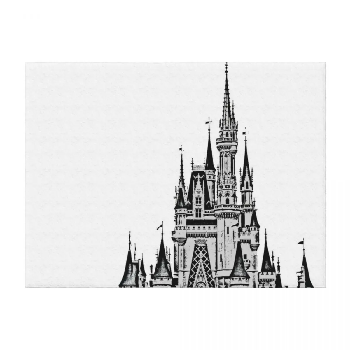 

Magic Castle Stamp Throw Blanket Warm Travel Winter beds Soft Blankets
