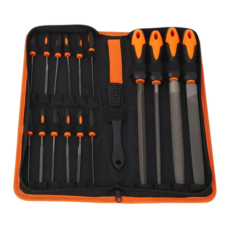 

Durable and sturdy, made of safe materials, 18pcs combination metal steel files, iron grinding tools, triangular files