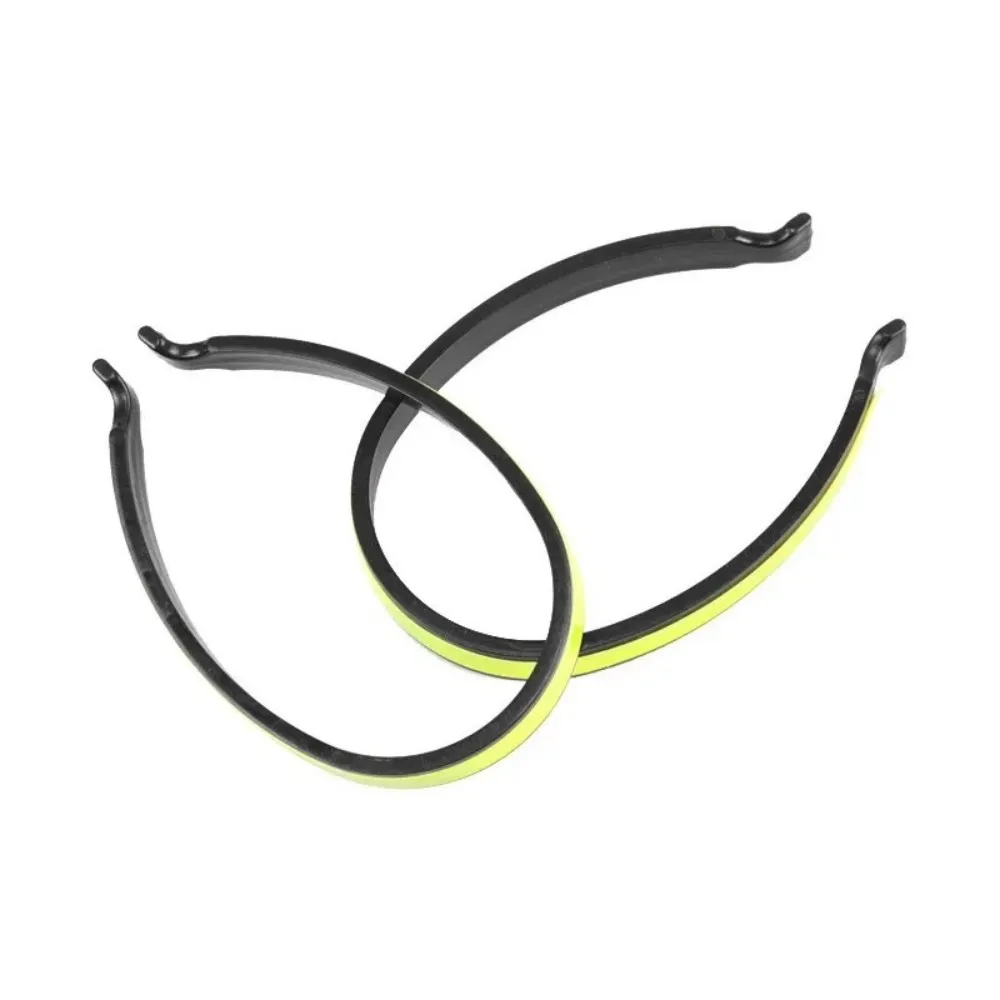 2a مجموعة من 2 دراجة عاكس بنطلون كليب الدراجات والعتاد المدمجة المحمولة عاكس بنطلون كليب يؤمن بانت الساقين 4 قطعة رمادي