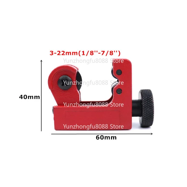 3-22/3-16 مللي متر سبائك الصلب الصغيرة الأنابيب القاطع 1/8 بوصة إلى 7/8 بوصة للأنابيب النحاس البلاستيكية رقيقة ماسورة من الفولاذ المقاوم للصدأ #5