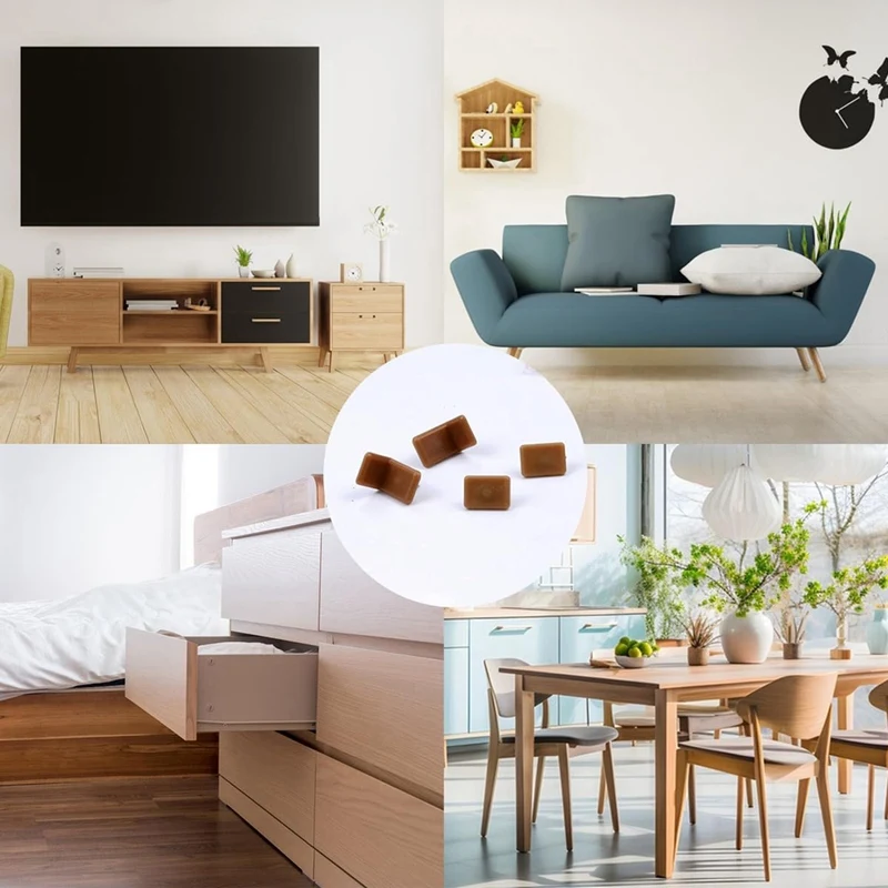 40 peças skides de gaveta tack-in e slides móveis glide gaveta de plástico glide com prego plástico para reparar cômoda