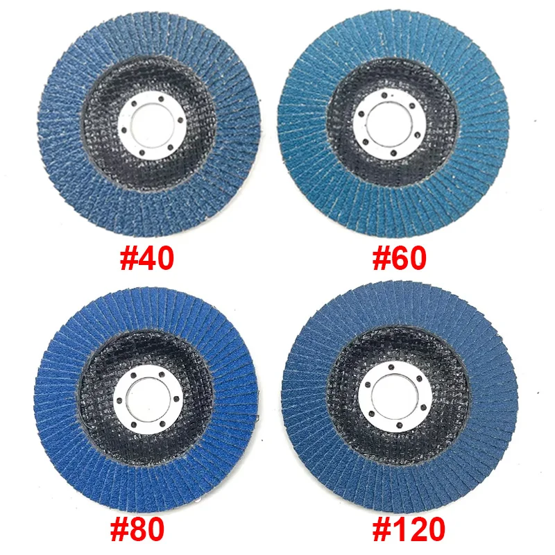 1PC Flap Discs Sanding Discs 115mm 4.5 inch 40/60/80/120 Grit Grinding Wheel Blade for Angle Grinder Abrasive Tool Sanding Disc