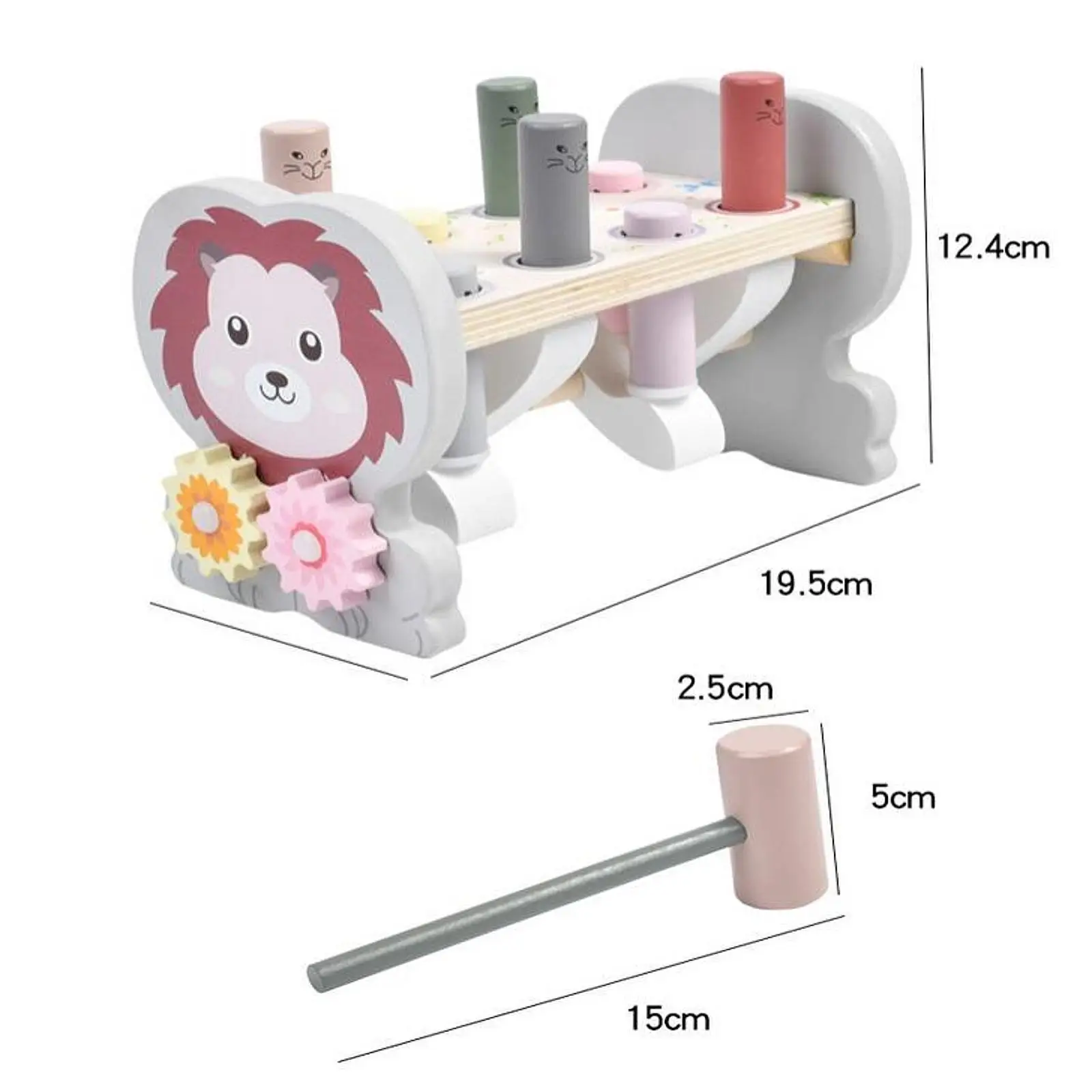 Деревянная игрушка-молоток, мелкая моторика, вечеринка, игра Whack, сенсорные игрушки для детей дошкольного возраста, подарки для мальчиков и девочек