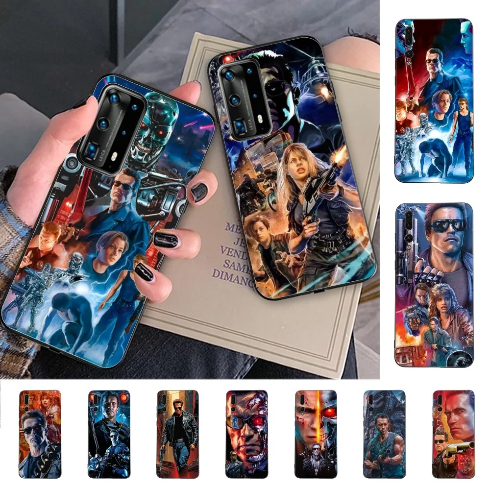 Arnold Schwarzenegger Terminator Phone Case For Huawei P 8 9 10 20 30 40 50 Pro Lite Psmart Honor 10 Lite 70 Mate 20lite