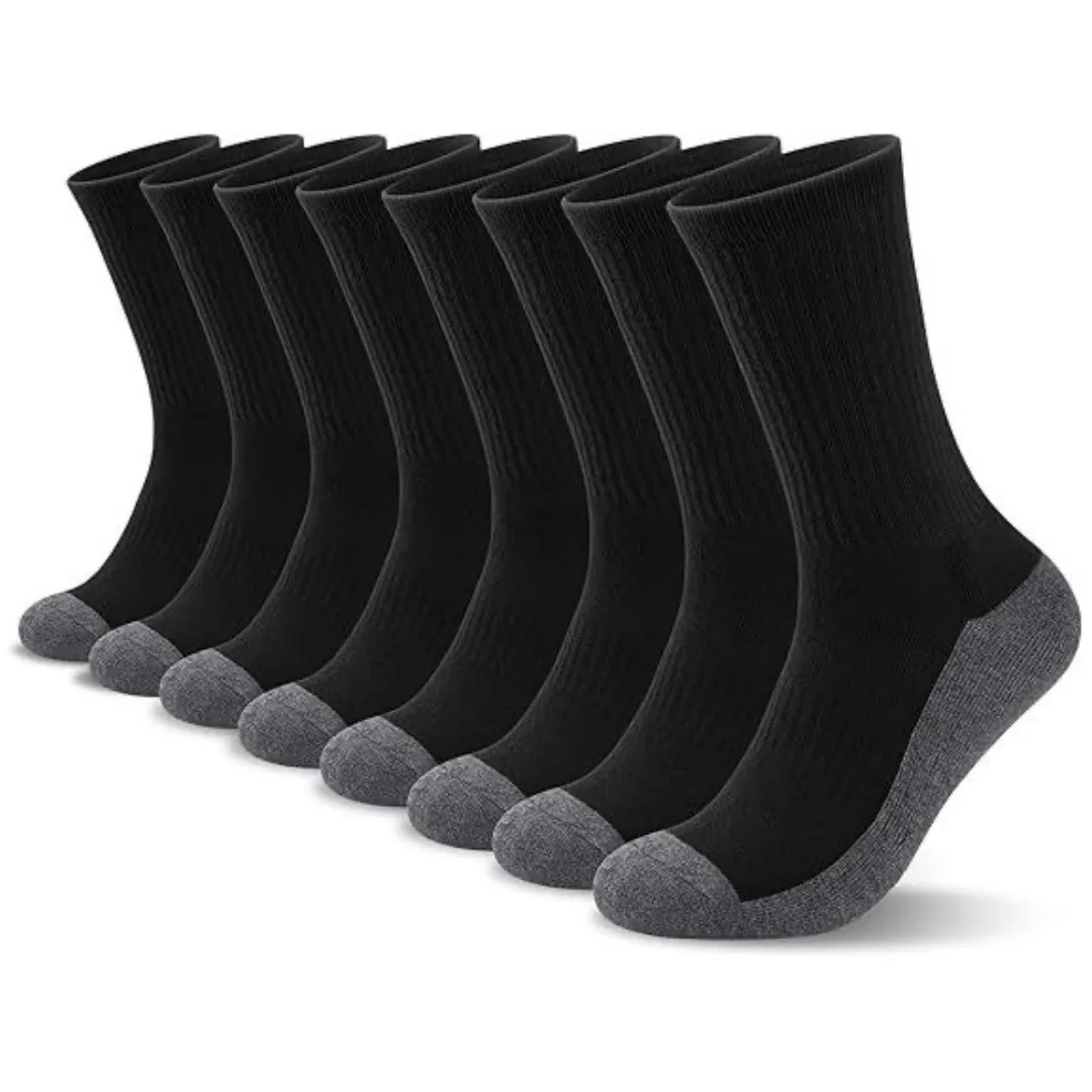 1 pair Crossborder Hot Selling Color Block Men Socks Breathable Sweat Absorbent Sports Casual Mid Calf Socks