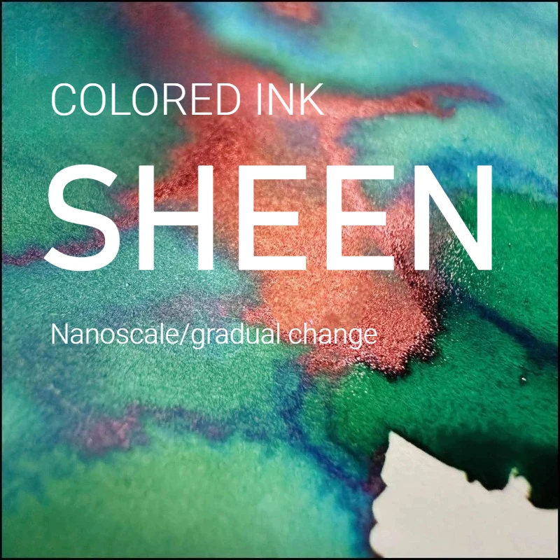 

Чернила для перьевых ручек Dreamink, 60 цветов, 5 мл, с блеском, без углерода, для школы, творчества, канцелярских товаров, для JINHAO, Hongdian, для стеклянных перьевых ручек