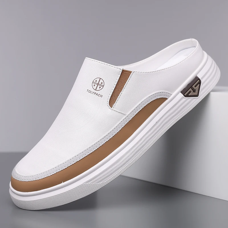 

Men's Slip-On Loafers Summer Soft Bottom Anti-Slip Mule Footwear, Breathable & Comfortable Casual Shoes-725
