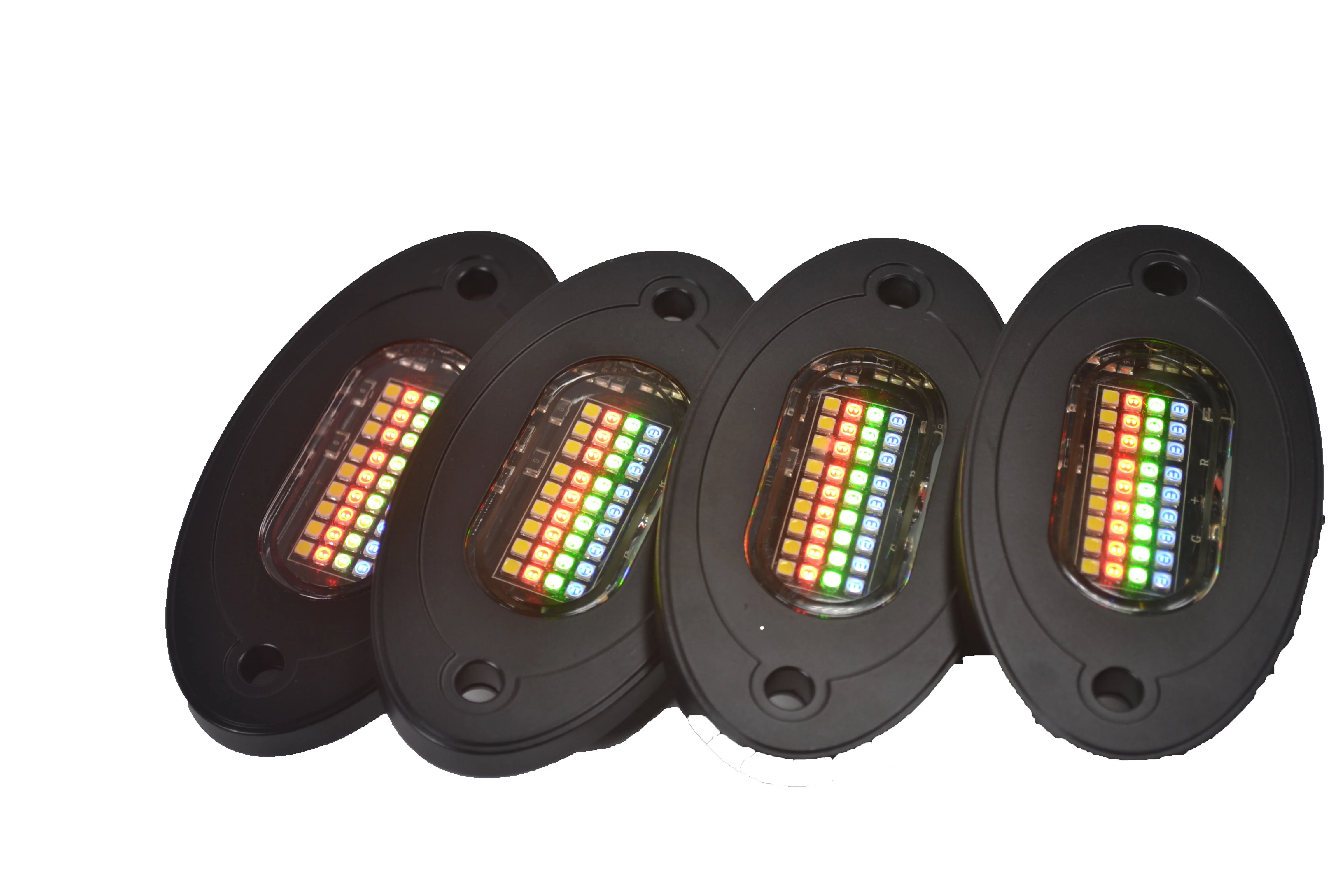 NEWEST Kingshowstar 12pc APP Controlled 12V RGBW IP68 Waterproof LED Rock Lights For ATV UTV Buggy
