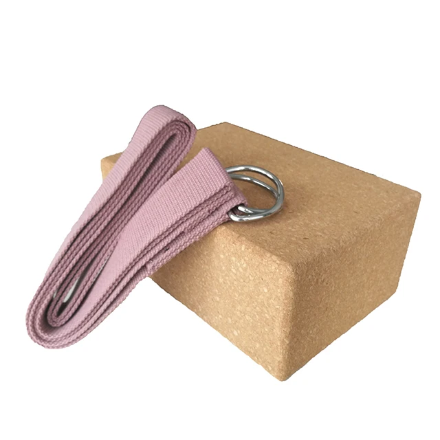 Yoga Blocks 2 pack Plus Strap Cork Yoga Block Yoga Brick