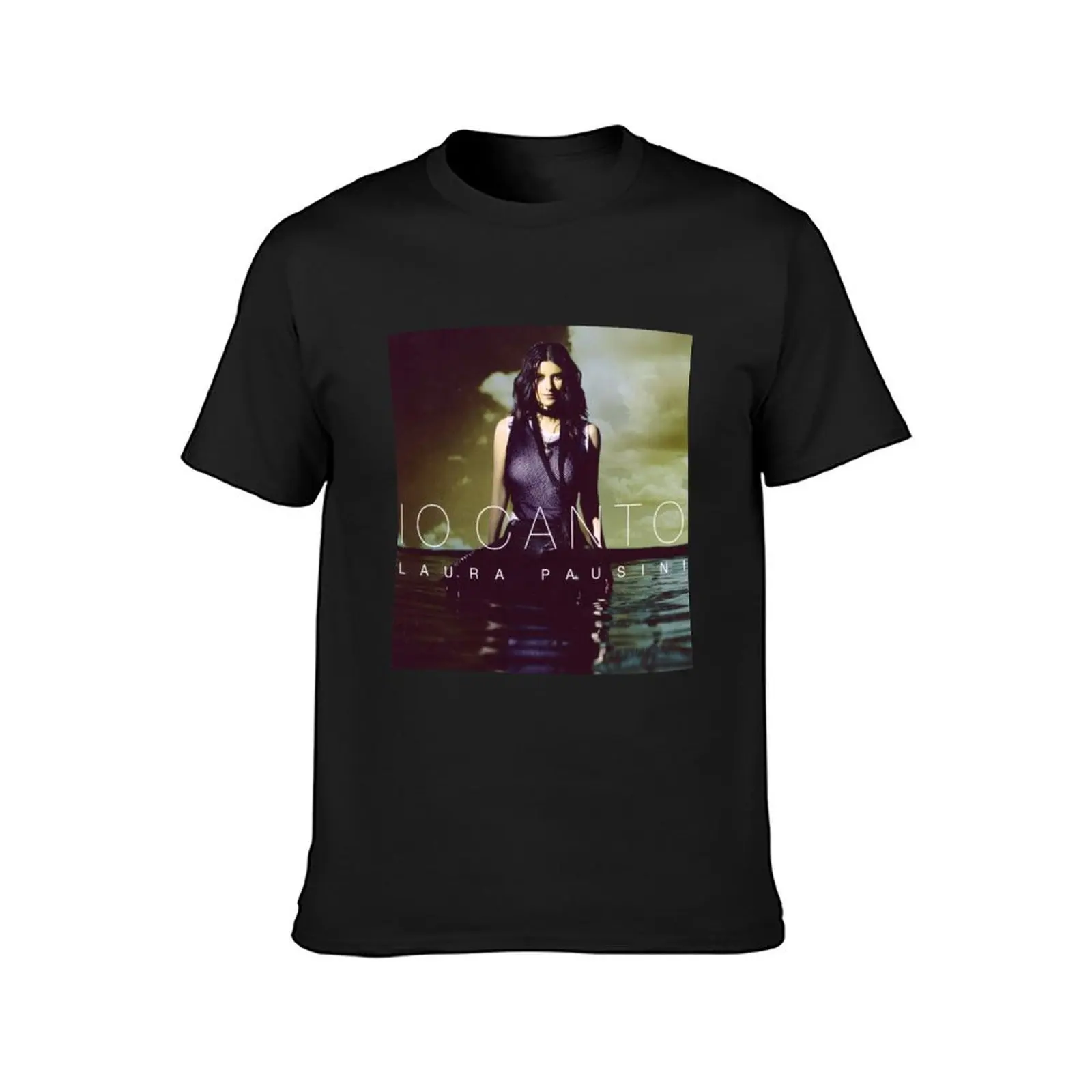 Laura Pausini io canto T-Shirt customs Aesthetic clothing plain white t shirts men