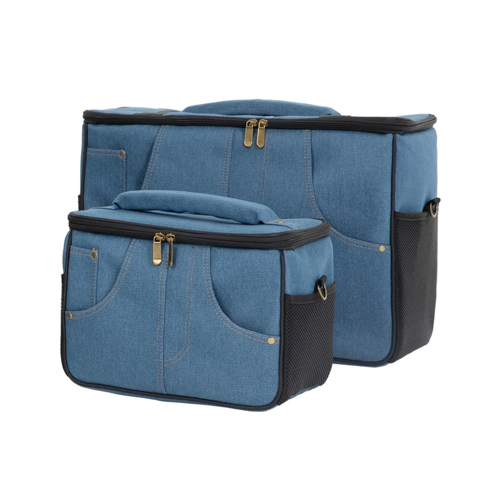 Guitar Speaker Bag Cotton Portable Multiple Pockets Storage Bag With Adjustable Shoulder Strap Audio Equipment Accessories
