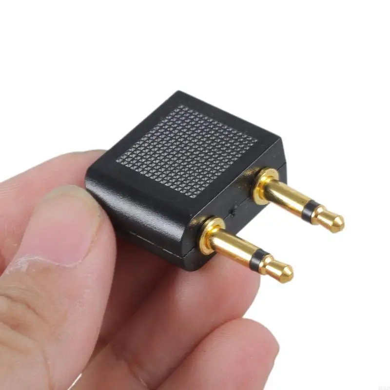 W8KB Headphones Adapter Golden Plated Ender لمحول الرحلة الذكور المزدوج