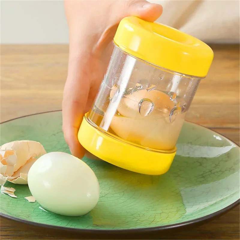 Cooked Egg Shell Remover Manual Egg Shell Remover Not Dirty Hands Easy to Shell Eggs Remover Kitchen Fully Automatic Small Tool