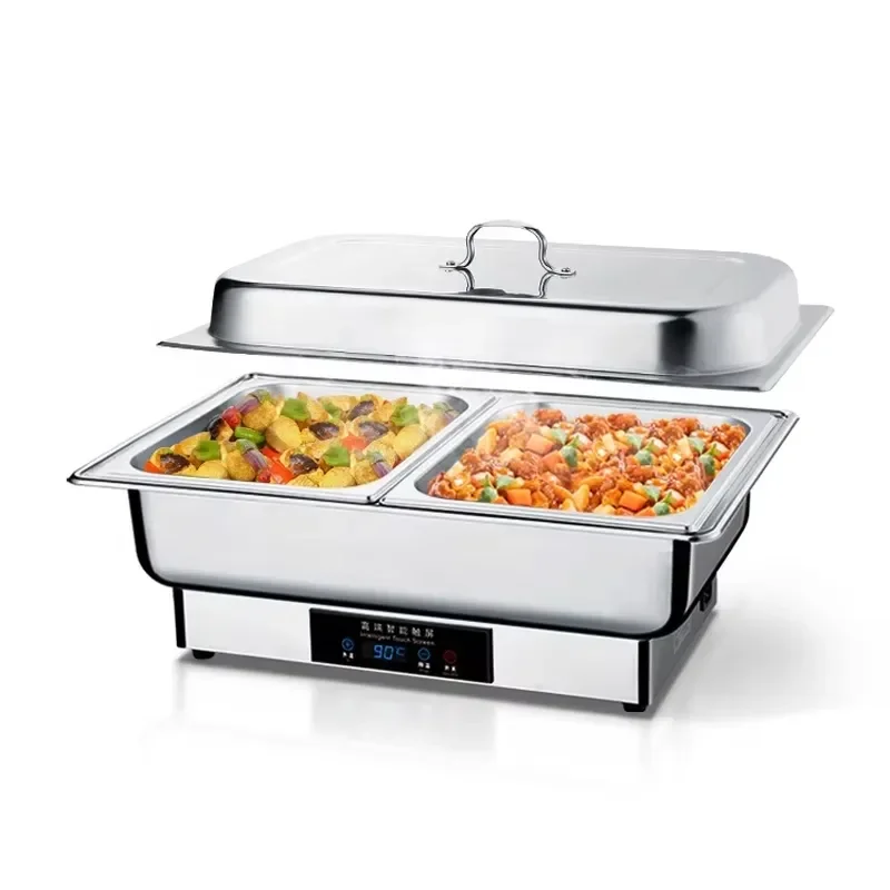 Restaurant Supplies Buffet Food Warmer Hotel Catering Serving Chafing Dish Wedding Heating Food Chefing Dish