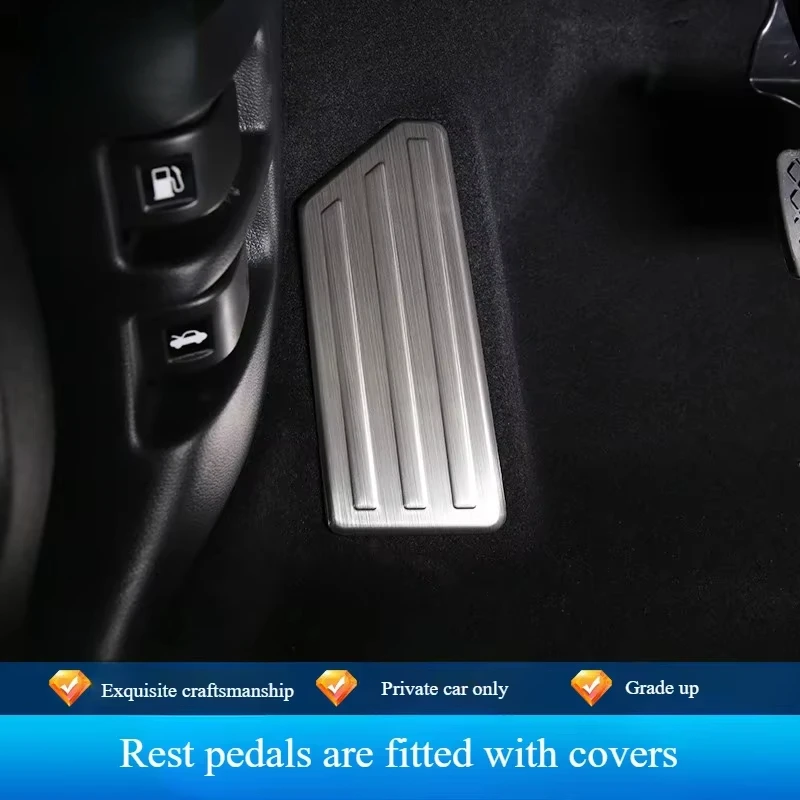 أغطية دواسات مسند القدم لهوندا CRV CR-V BREEZE 2017-2023، إطار زخرفي بدواسة الراحة، ملحقات واقي دواسة السيارة #2
