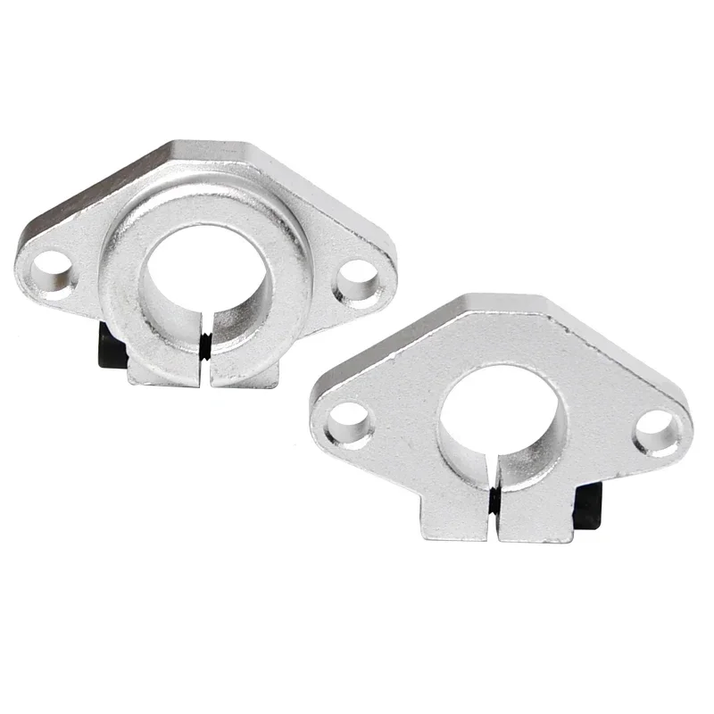 2PC SHF8 SHF10 SHF12 Shaft Support Aluminum SHF16 SHF20 Horizontal Fixed Support Bracket for CNC Router 3D Printer Part 8mm 16mm