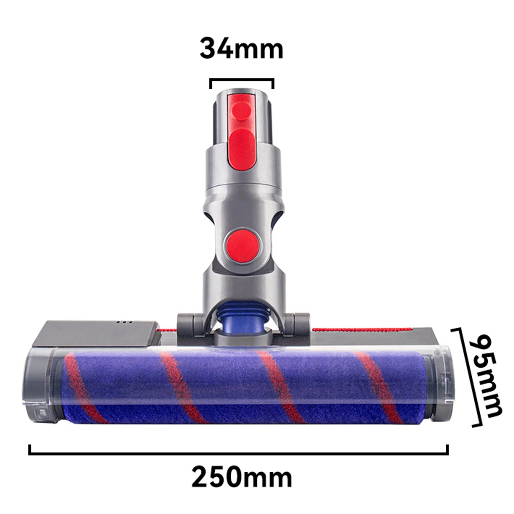 Accessoires pour aspirateur Dyson V8 V7 V10 V11, rouleau en velours doux, tête d'aspiration à entraînement direct, brosse de sol, vadrouille