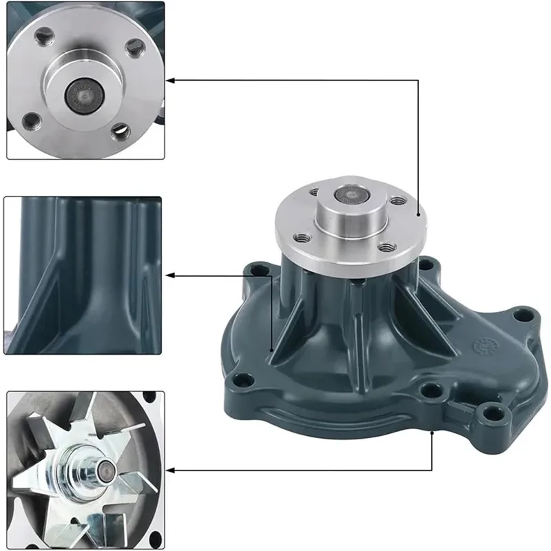 6680852 1C010-73030 Water Pump For Bobcat Loader S220 S250 For Kubota V3300 With Gasket