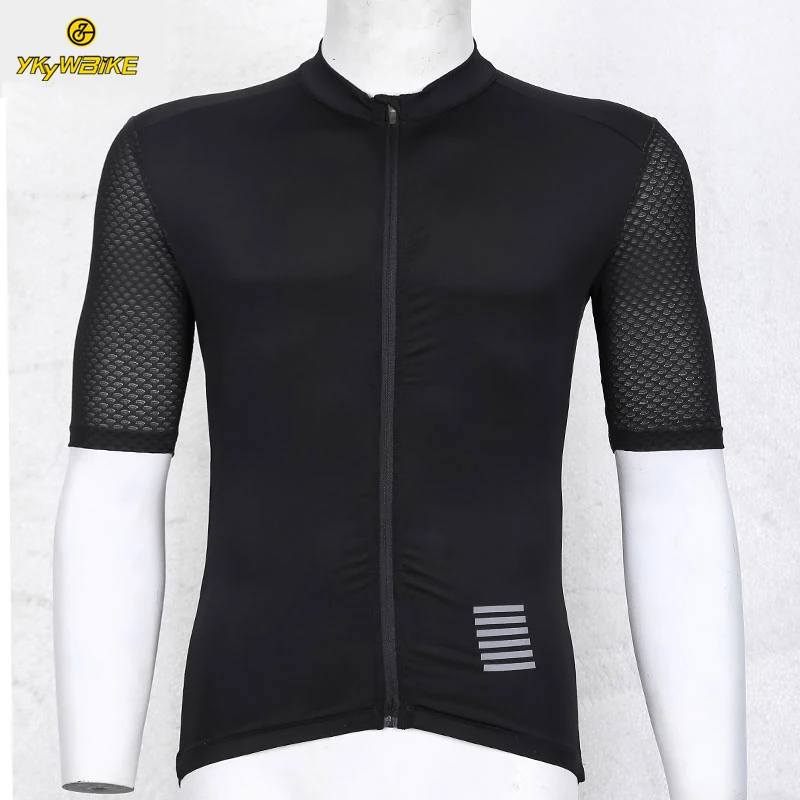 YKYW Sommer Herren Pro Kurzarm Radtrikot Atmungsaktive gelbe Shirts MTB Maillot Rennen Rennrad Tops Fahrradbekleidung – Detail 8
