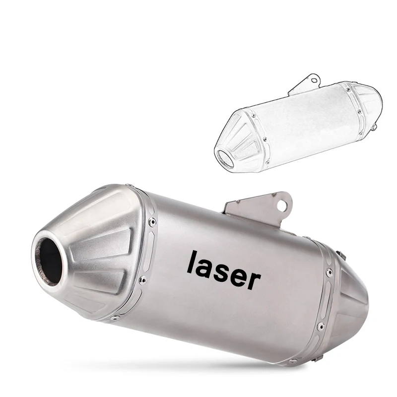 Motorcycle Exhaust 38mm-51mm Inlet Motocross Motorbike Muffler Silencer Pipe for DUKE790 890 CF800MT Z900 Z400 Z650 MT09