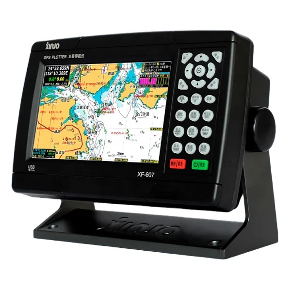 Plotter Collision Avoidance Instrument Automatic Identification System Marine 7 inch XINUO XF-607B AIS Class B GPS chart plotter