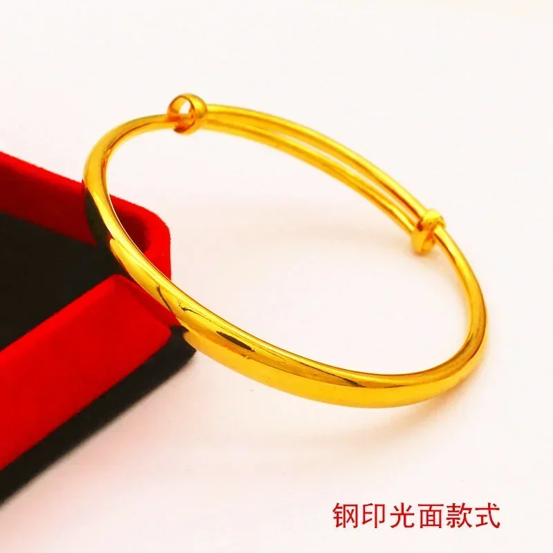 Pulsera de Latón chapado en oro para mujer, joyería de oro y arena de Vietnam, accesorios de moda de pie largo