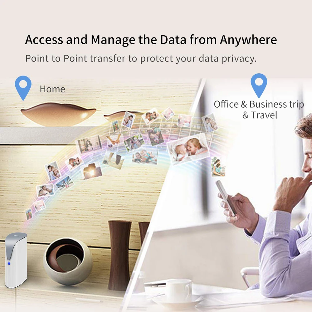SSK 4TB NAS ส่วนบุคคล Cloud Network Storage Ethernet Remote Access Smart Storage Home Office NAS Storage สําหรับโทรศัพท์แล็ปท็อปพีซีกรณี
